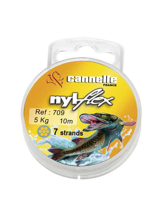 Fil Acier Gainé Cannelle Nylflex C709 Vert Bobine 10 m 5 kg