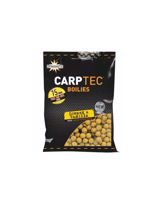 Bouillette Dynamite Baits Carptec Scopex Vanilla 15mm 1,8kg | Natuspor – natusport