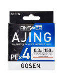 Fil Tressé Gosen Answer Ajing X4 150m - 2 déclinaisons | Natusport