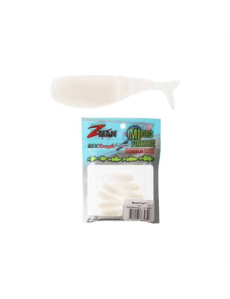 Leurre Souple Z-Man Shad Fryz 1.75" Pearl – natusport