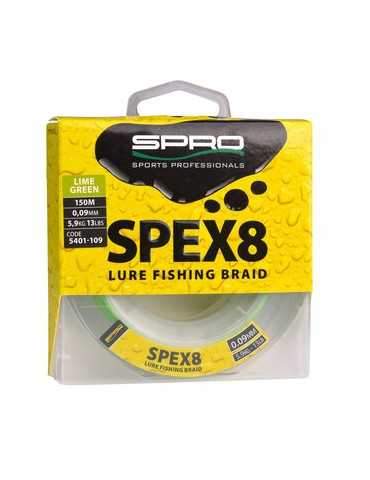 Fil Tressé Spro Spex8 Lime Green 0,18 mm – natusport
