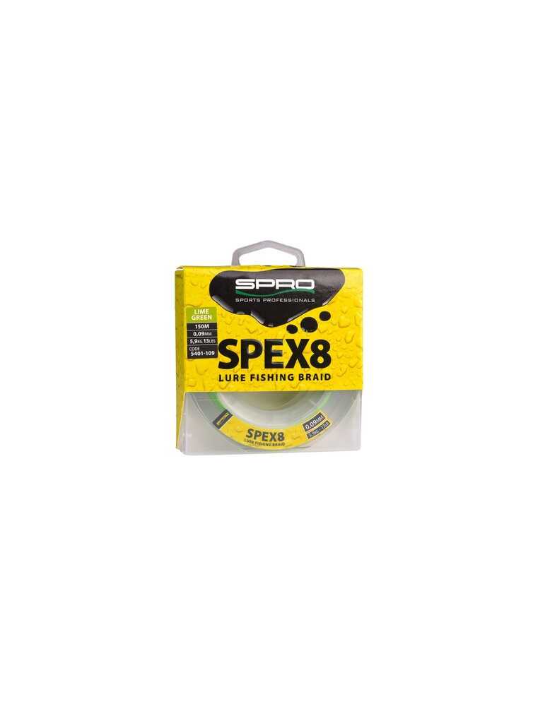 Fil Tressé Spro Spex8 Lime Green 0,18 mm – natusport