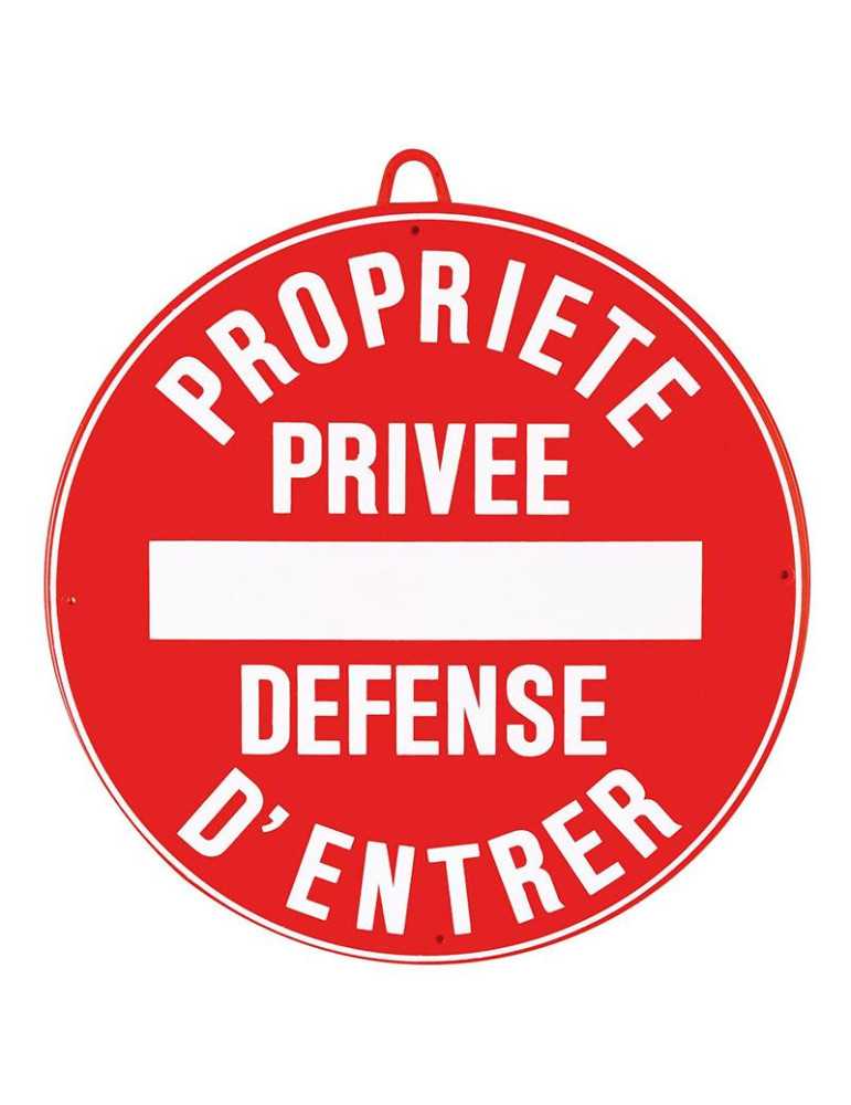 Panneau Propriété Privée Défense d'Entrer Rouge D.28 – natusport