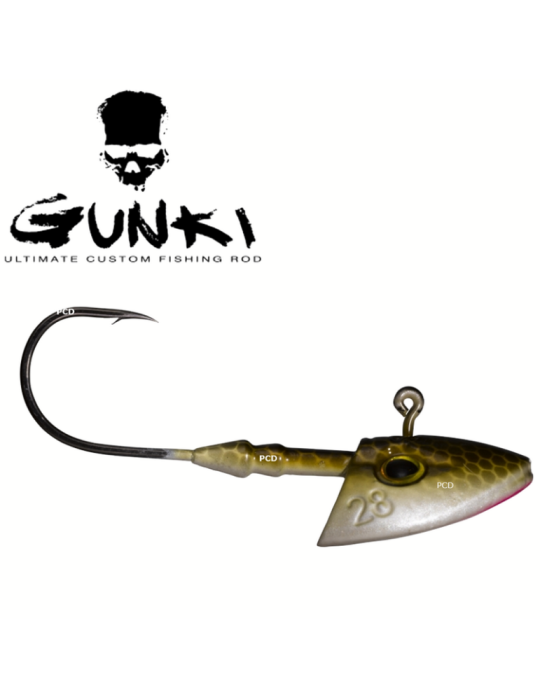 Tête Plombée Gunki G'Verti Natural Brown/White - 2 déclinaisons | Natusport