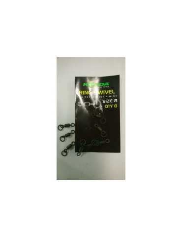 Émerillon Korda Ring Swivel Taille 8 (8 pcs)
