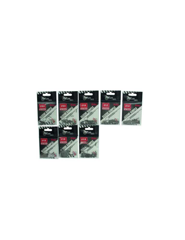 Sleeves Simples Powerline Black Nickel 1.4 mm (x30) – natusport