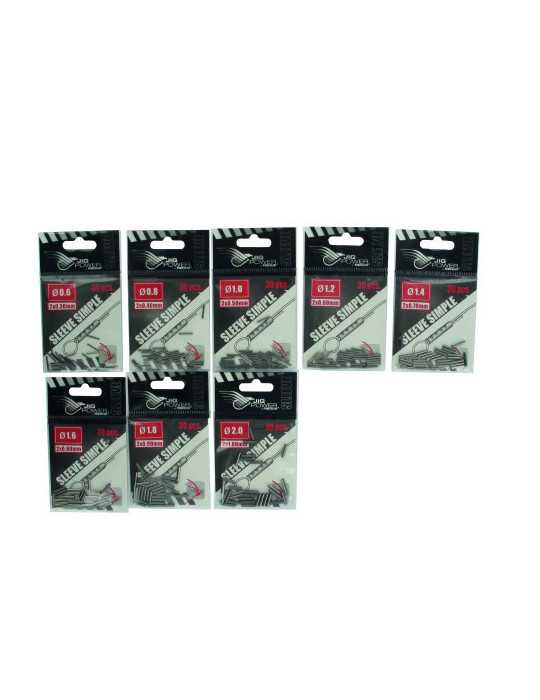 Sleeves Simples Powerline Black Nickel 1.4 mm (x30) – natusport