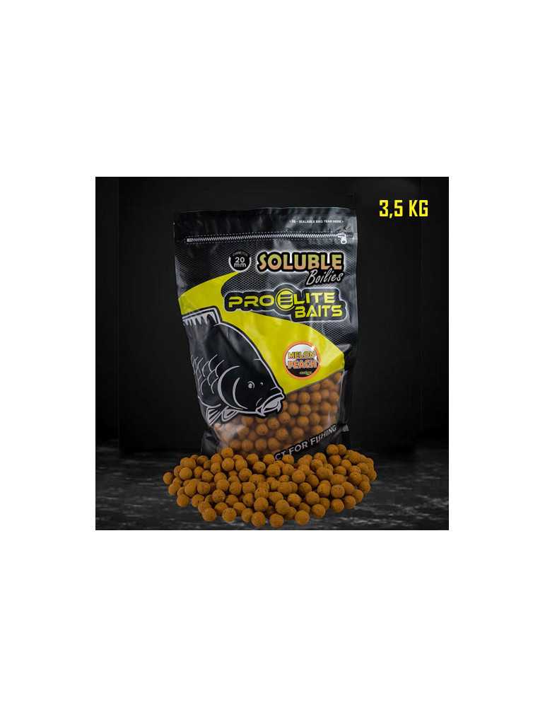 Bouillette Soluble Pro Elite Baits Melon Peche 20mm 3.5kg – natusport