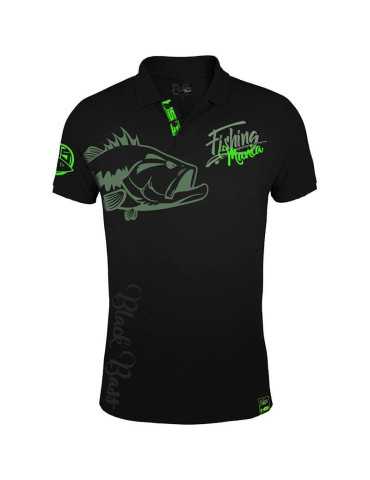 Polo Hot Spot Design Black Bass Mania XXL