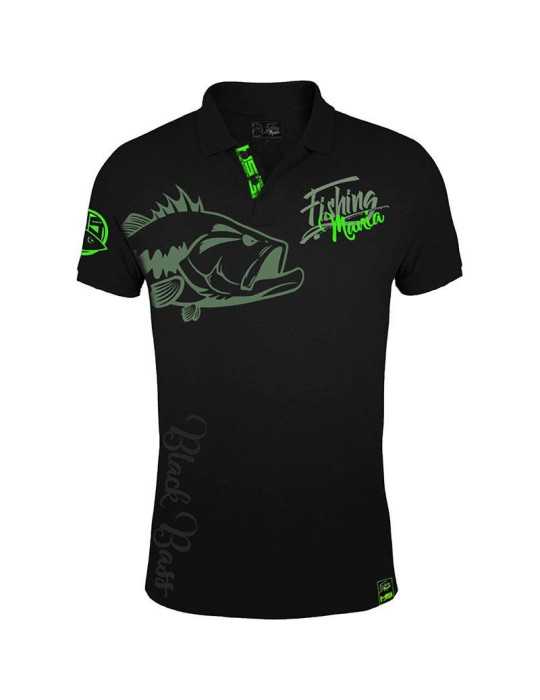 Polo Hot Spot Design Black Bass Mania XXL – natusport