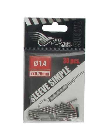 Sleeves Simples Powerline Black Nickel mm (x30)