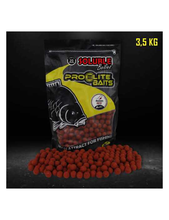 Bouillette Soluble Pro Elite Baits Robin Red 20mm 3.5kg – natusport