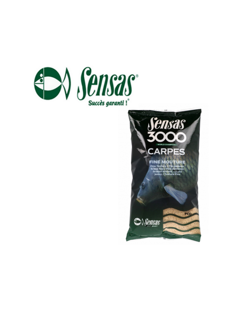 Amorce Sensas 3000 Carpe Fine Mouture 1kg – natusport