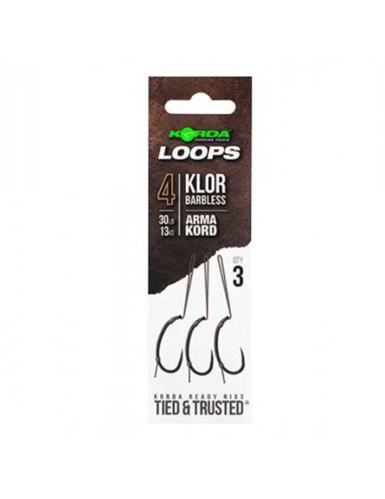 Montage Korda Loop Rig Klor Taille 2 Barbless – natusport