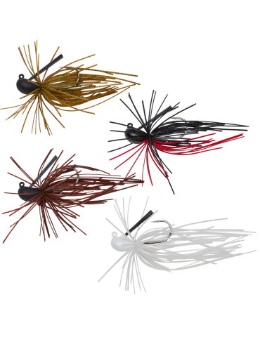 Leurre Souple Savage Gear Skirt Flirt Jig 6,5cm 5g 1 White Pearl