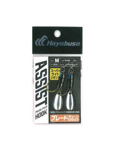 Assist Hook Hayabusa Blade Tune FS498 Single S Gold & Red