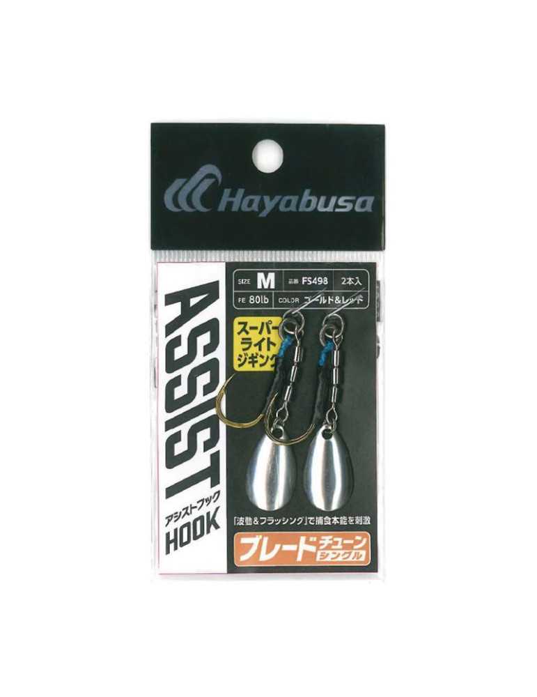 Assist Hook Hayabusa Blade Tune FS498 Single S Gold & Red
