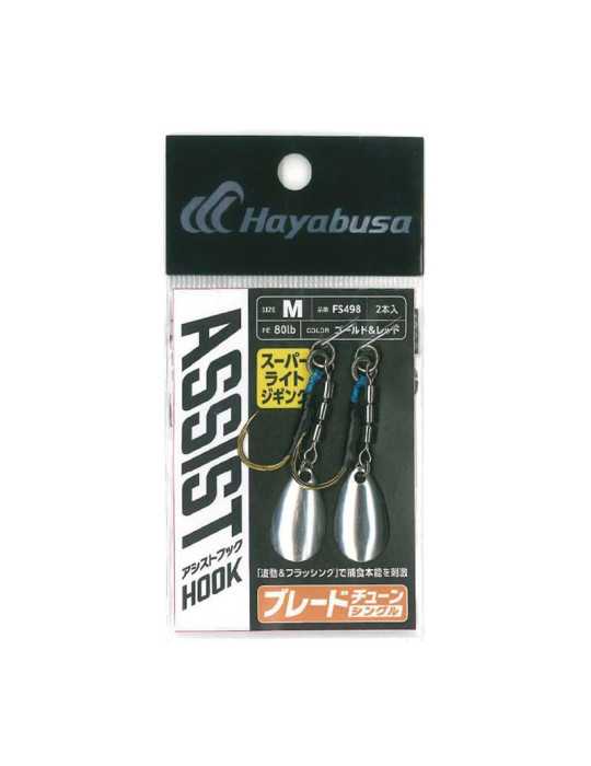 Assist Hook Hayabusa Blade Tune FS498 Single S Gold & Red