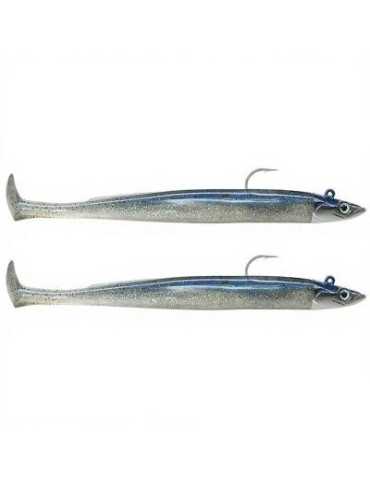 Leurre Souple Fiiish Crazy Paddle Tail Double Combo Shore 120mm 7g Electric Blue