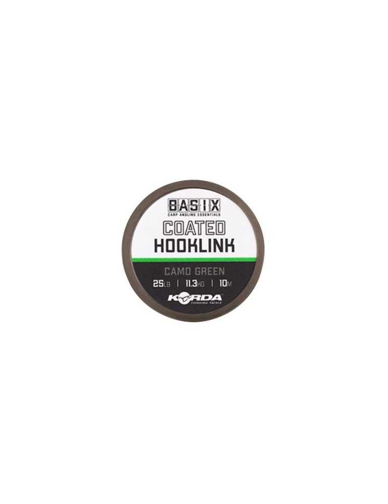Tresse Gainée Korda Basix Coated Camo Green 25 lb 10 m – natusport