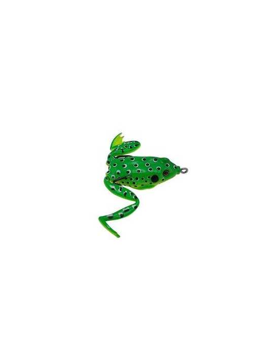 Leurre Souple Powerline Frog Legs 5.5 Vert/Points Noirs – natusport