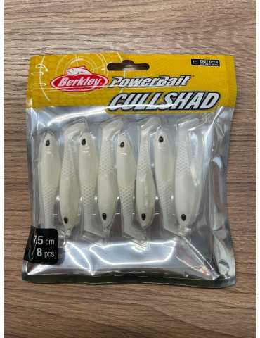 Leurre Souple Berkley PowerBait CullShad 7.5cm Pearl White – natusport