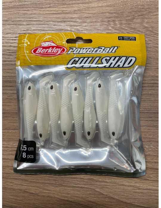 Leurre Souple Berkley PowerBait CullShad 7.5cm Pearl White – natusport