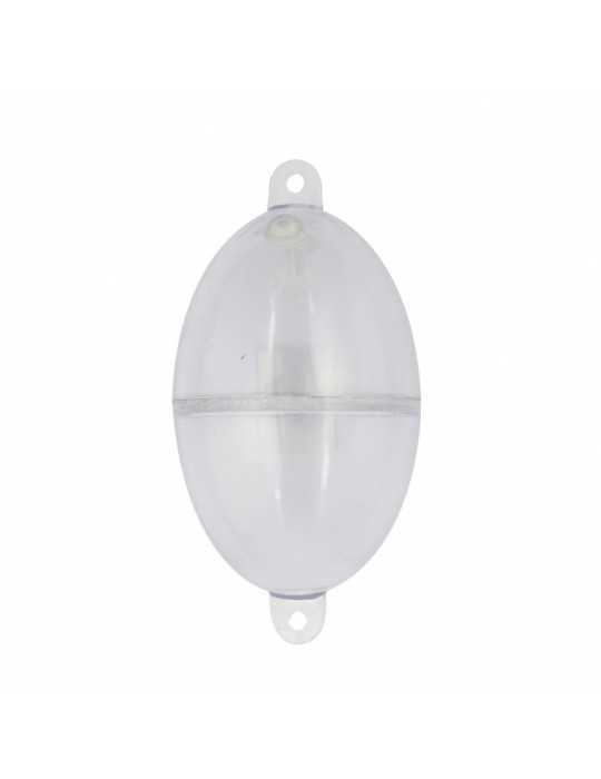 Flotteur Flashmer Jet Bull Ovale N°3 Transparent (35x65 mm)