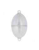 Flotteur Flashmer Jet Bull Ovale N°3 Transparent (35x65 mm)