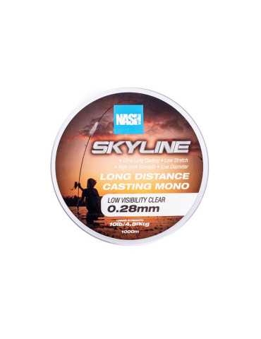 Fil Nylon Nash Skyline Clear 0.28 mm – natusport