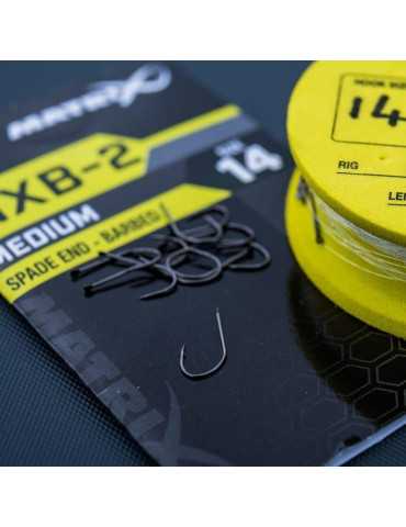Hameçon Matrix MXB-2 Medium Spade End Barbed Taille 14 – natusport