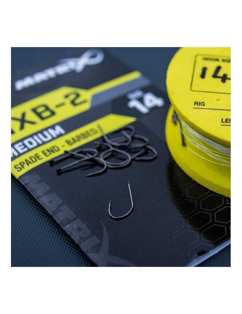 Hameçon Matrix MXB-2 Medium Spade End Barbed Taille 14 – natusport