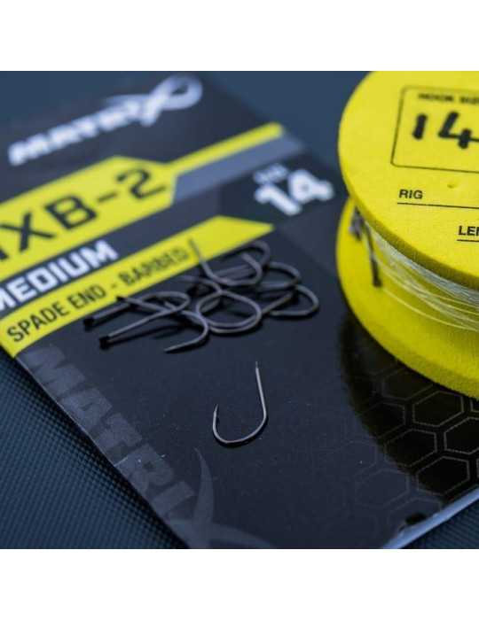 Hameçon Matrix MXB-2 Medium Spade End Barbed Taille 14 – natusport