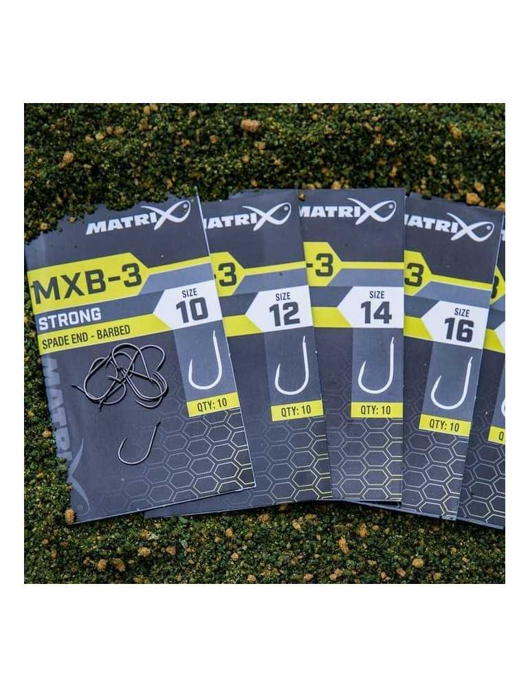 Hameçon Matrix MXB-3 Strong Spade End Barbed Taille 14 – natusport