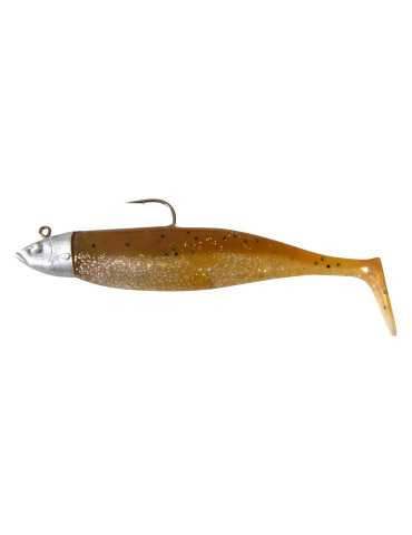 Leurre Souple Powerline Nat Shad 4" Marron Pailleté