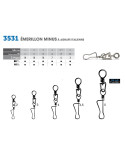 Émerillon VMC 3531 NI Minus Agrafe Taille 3 (x10) – natusport