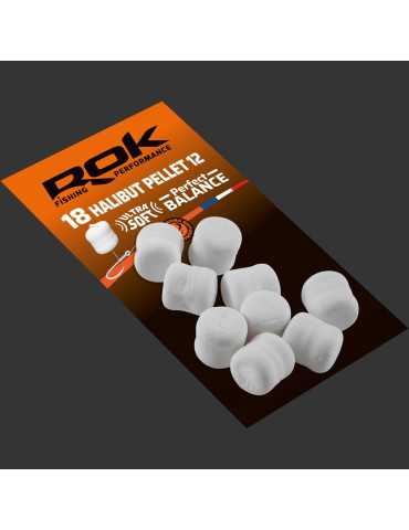 Pellets Rok Halibut Ultra Soft Perfect Balance 12 mm Blanc