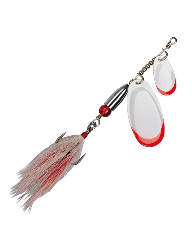 Cuiller Tournante Pezon & Michel Buck Pike Tandem N°2/6 27g White Red