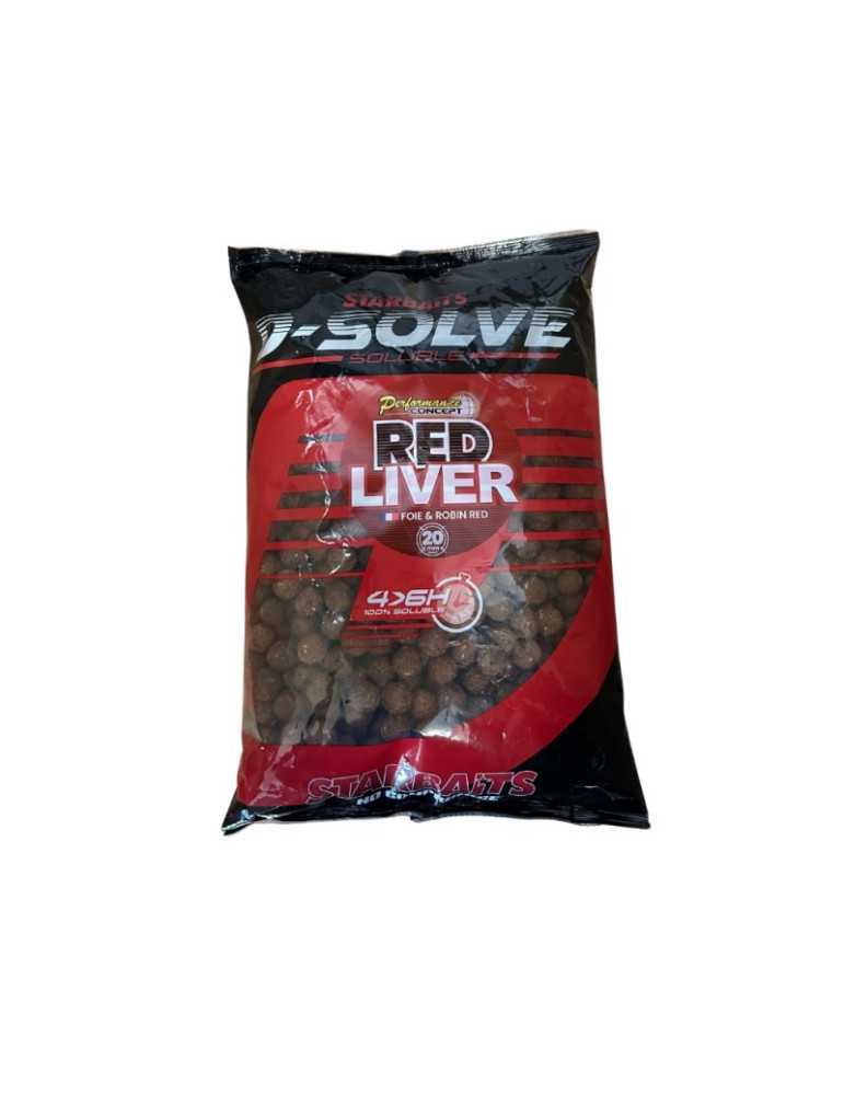 Bouillette Starbaits D-Solve Red Liver 20 mm 2,5 kg