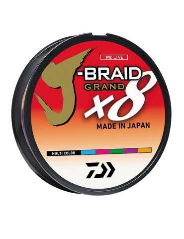 Tresse Daiwa J-Braid Grand X8 0,10 mm 150 m Multicolore