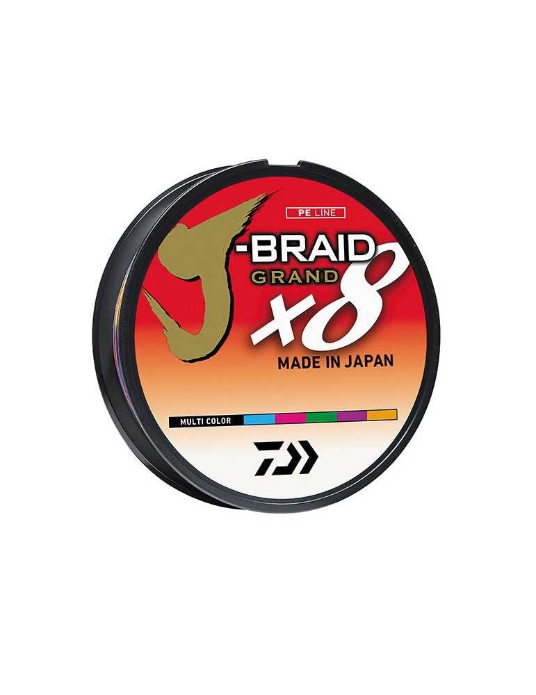 Tresse Daiwa J-Braid Grand X8 0,10 mm 150 m Multicolore