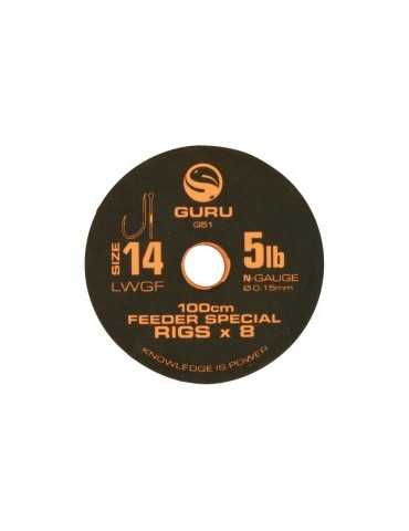 Bas De Ligne Monte Guru Lwgf Feeder Rig 1 m T14 - Natusport