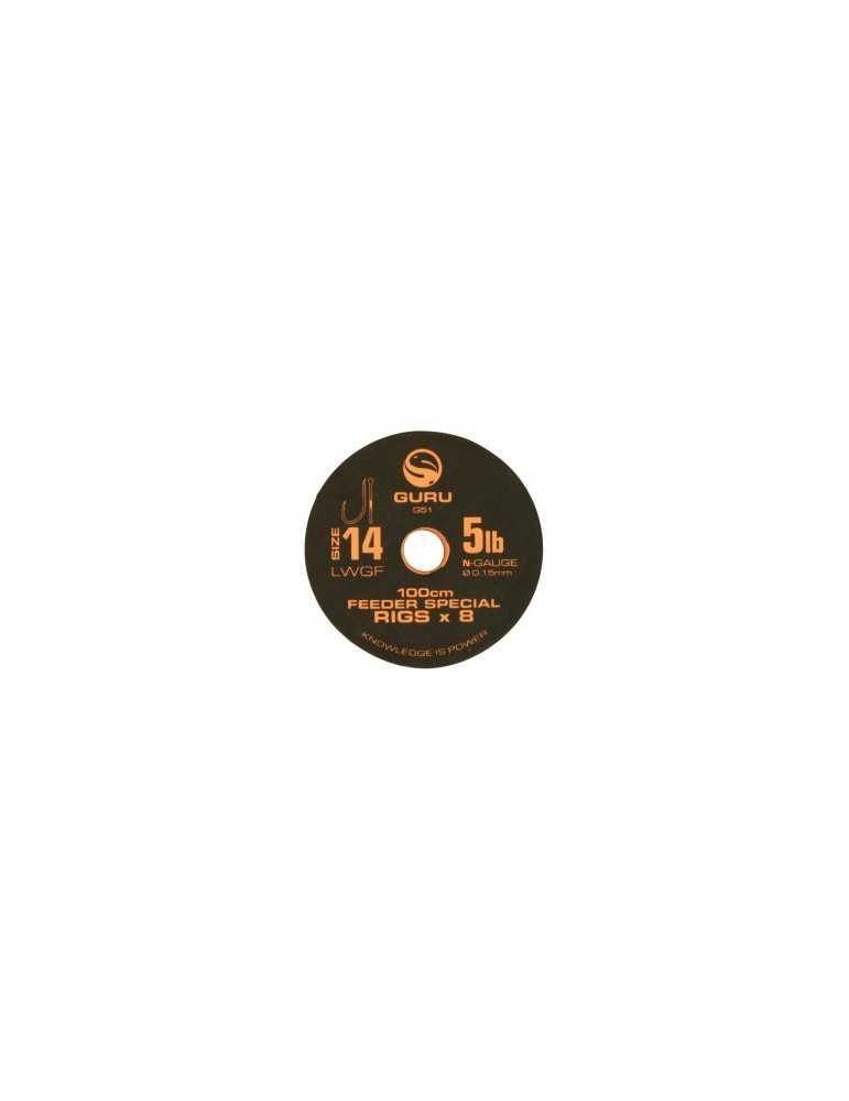 Bas De Ligne Monte Guru Lwgf Feeder Rig 1 m T14 - Natusport