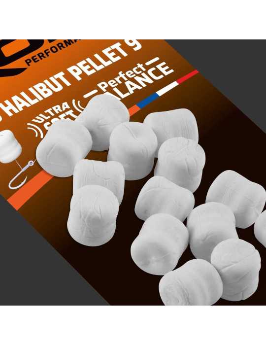 Appât Artificiel Rok Halibut Pellet Perfect Balance 9 mm Blanc (x20)