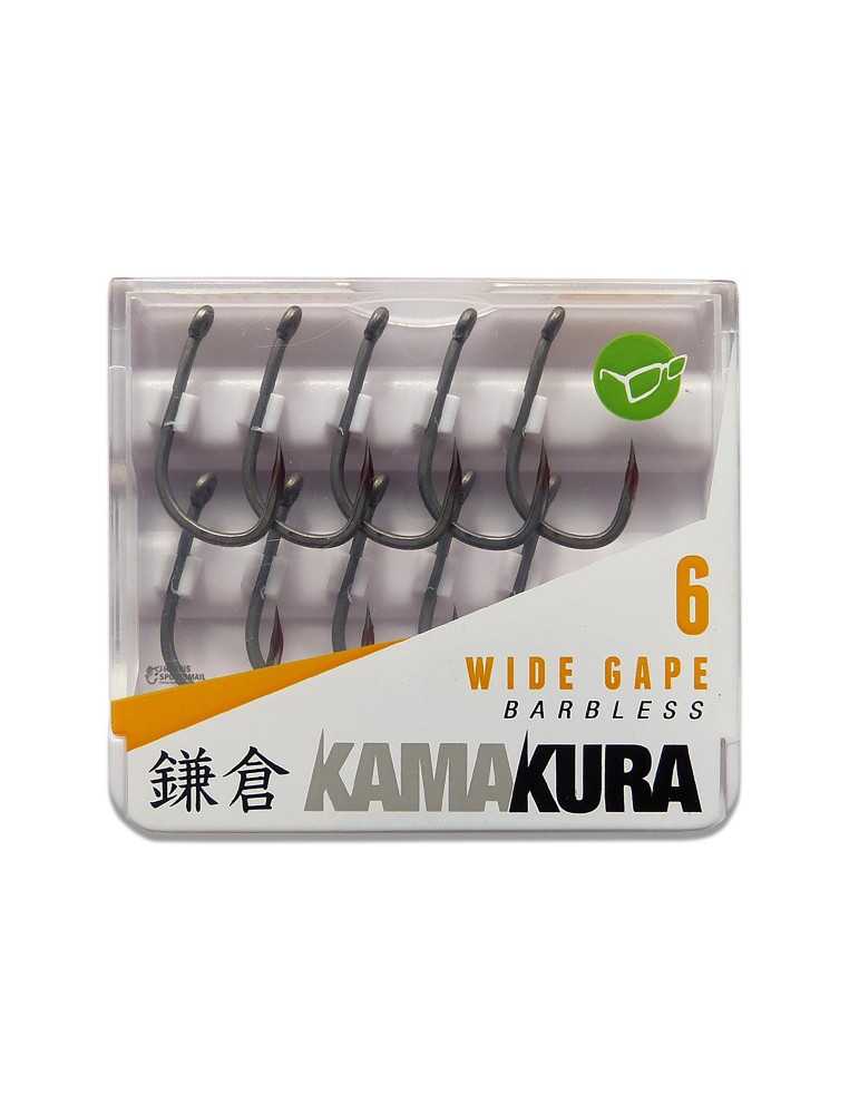 Hameçon Korda Kamakura Wide Gape Taille 6 Sans Ardillon – natusport