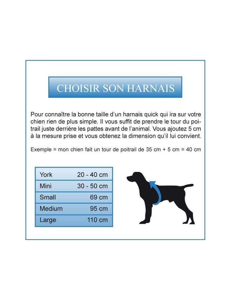 Harnais quick Girafe pour chien